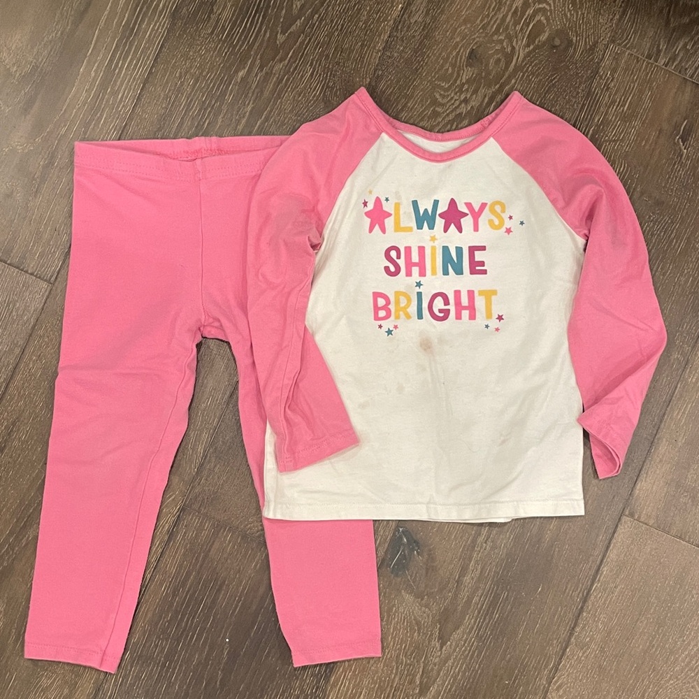 Garanimals Pink and White Kids Pajama Set